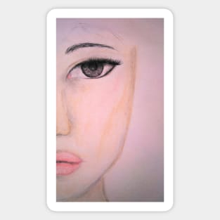 Half Face Beauty Sticker